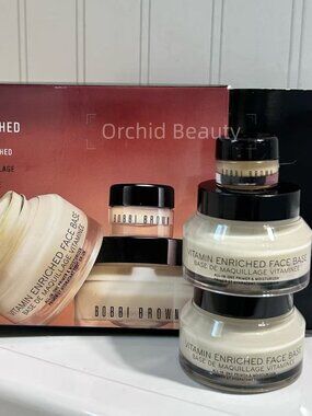 New Bobbi Brown Vitamin Enriched Face Base Moisturizer & Primer Duo 2 x 50 ml